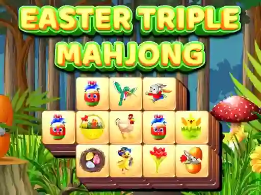 Logħba Easter Triple Mahjong onlajn