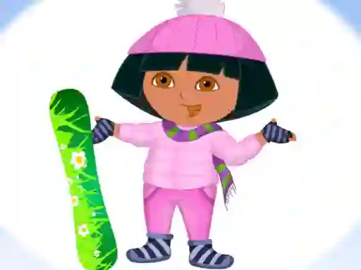 Logħba Dora Ski Winter Dressup onlajn