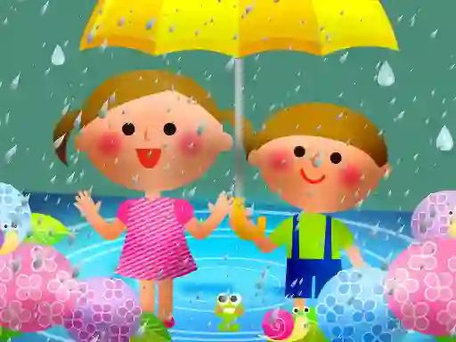 Logħba Kids Rainy Day Puzzle onlajn