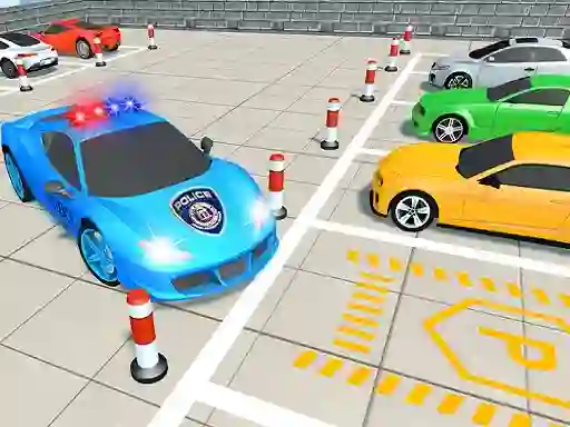 Logħba Police Super Car Parking Challenge 3D onlajn