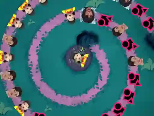 Logħba Squid Game Bubble Shooter onlajn