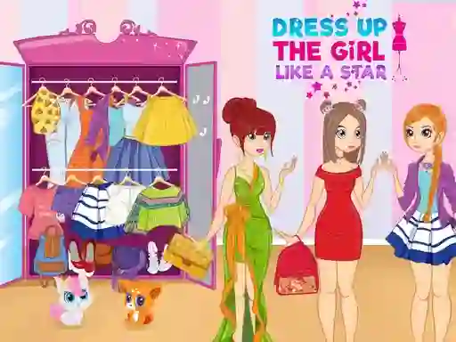 Logħba Dress Up The Girl Like A Star onlajn