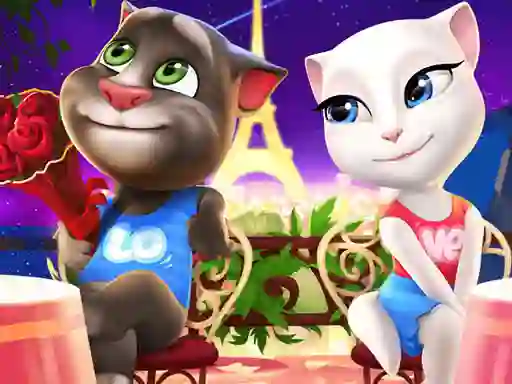 Logħba Talking Tom and Angela Coloring onlajn