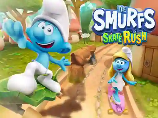 Logħba The Smufrs Skate Rush onlajn