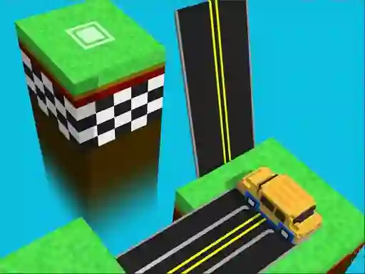 Logħba Blocky Taxy ZigZag onlajn