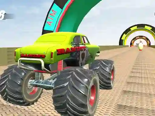 Logħba Monster Truck Extreme Stunts onlajn