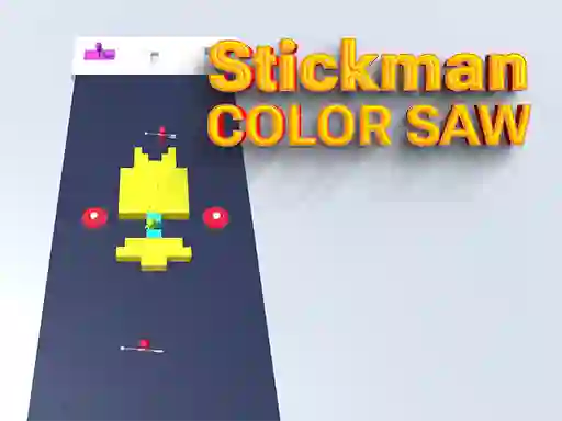 Logħba Stickman Color Saw onlajn