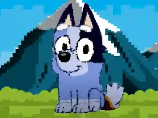 Logħba Bluey dog pixal onlajn