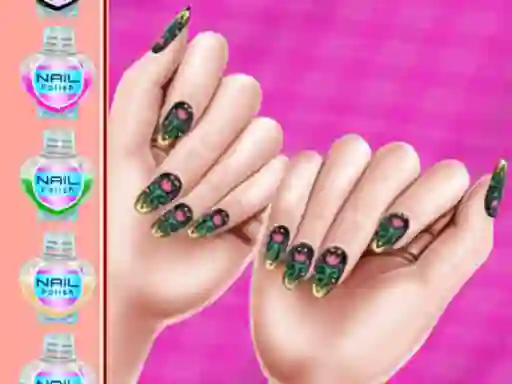 Logħba Royal Theme Nail Art DIY onlajn