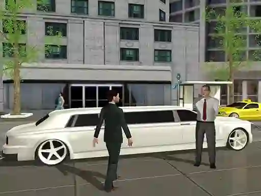 Logħba Limo Taxi Driving Simulator: Limousine Car Games onlajn