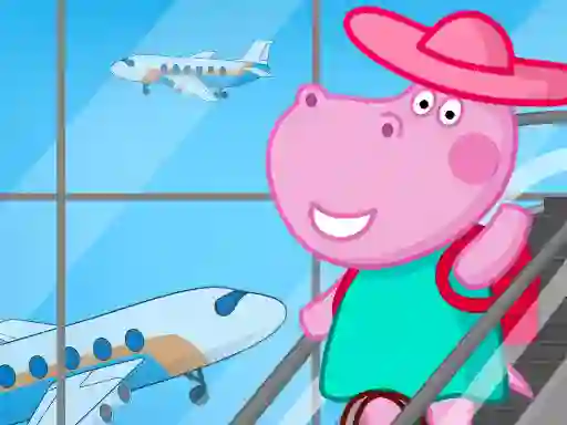 Logħba Hippo Family Airport Adventure onlajn
