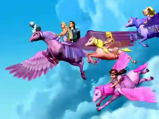 Logħba Barbie Magic Pegasus Puzzle onlajn