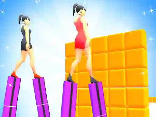 Logħba Heels Run Race - Stack Rider onlajn