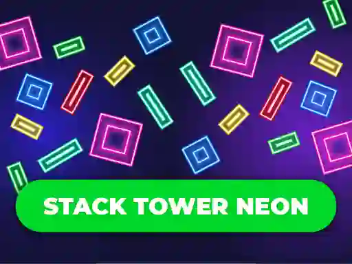 Logħba Stack Tower Neon: Keep Blocks Balance onlajn