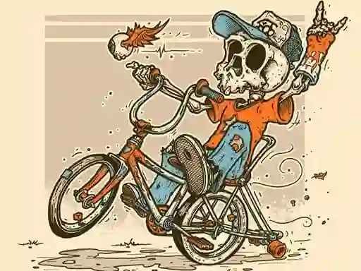 Logħba Halloween Bike Ride onlajn