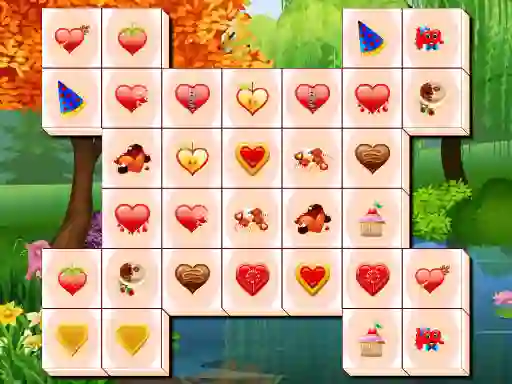 Logħba Valentines Day Mahjong onlajn