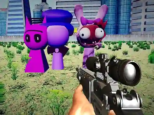 Logħba Sprunki Sniper Squid Game onlajn