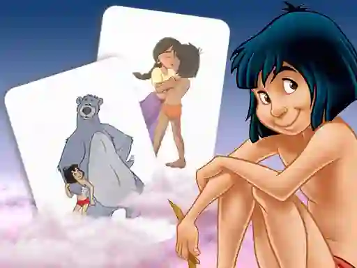 Logħba Mowgli Memory card Match onlajn