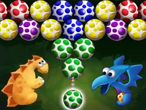 Logħba Dino Eggs Bubble Shooter onlajn