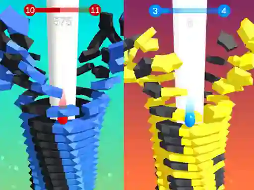 Logħba Stack Bounce 3D onlajn