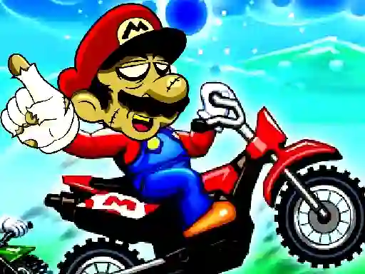 Logħba Super Mario Halloween Wheelie onlajn