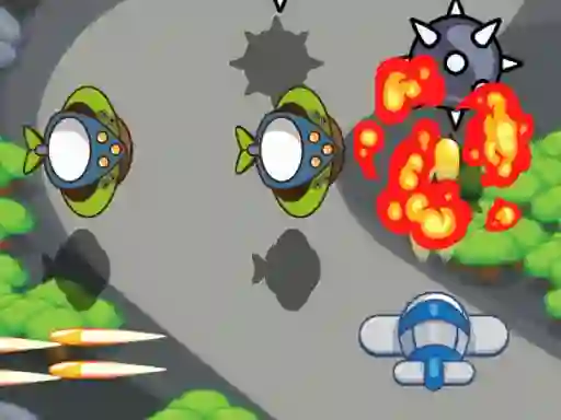 Logħba Atomic Fighter 2D onlajn