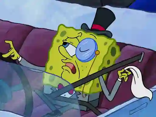 Logħba Spongebob Driving Test Hidden onlajn