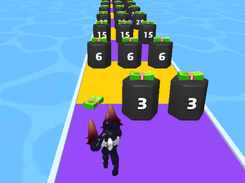 Logħba Venom Run 3d onlajn
