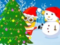 Logħba Minions Christmas Snowball Wars onlajn