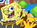 Logħba SpongeBob Pokémon Mur  onlajn
