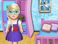 Logħba Baby Elsa School Dekorazzjoni  onlajn