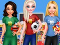 Logħba BFF Princess Votazzjoni Għall-Futbol 2018  onlajn