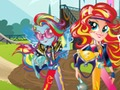 Logħba Bniet minn Equestria. Logħob tal-Ħbiberija: Motocross  onlajn