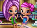 Logħba Shimmer and Shine: ġinns frizzanti fis-sawna  onlajn