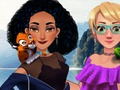 Logħba Jasmine u Rapunzel fil-post tal-kampeġġ  onlajn