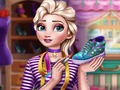 Logħba Disinn ta 'Sneakers Princess Frozen  onlajn