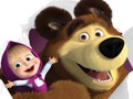 Logħba Masha u l-Ors: puzzles  onlajn