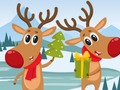 Logħba Jigsaw Deer tal-Milied  onlajn