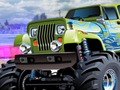 Logħba Monster Truck Beach Surfing onlajn
