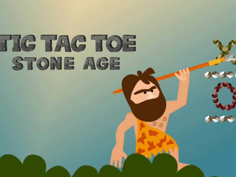 Logħba Tic Tac Toe Stone Age onlajn