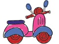 Logħba Belt Scooter Ride Koloranti  onlajn