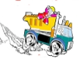 Logħba Trakkijiet Lego Koloranti  onlajn