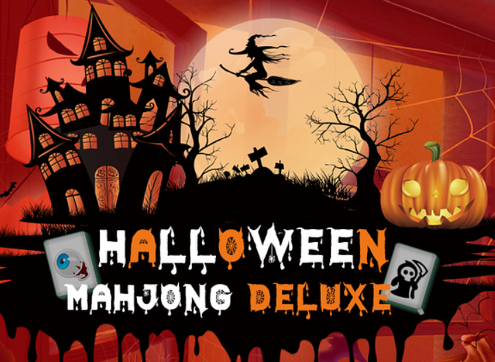 Logħba Halloween Mahjong Deluxe onlajn
