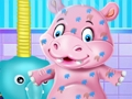 Logħba Ħin tal-banju tat-tarbija hippo onlajn
