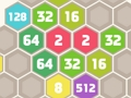 Logħba 2048 Hexa Merge Block onlajn