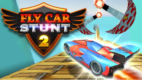 Logħba Fly Car Stunt 2 onlajn