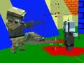 Logħba L-isparar ta 'Zombie Blocky Gun Warfare  onlajn