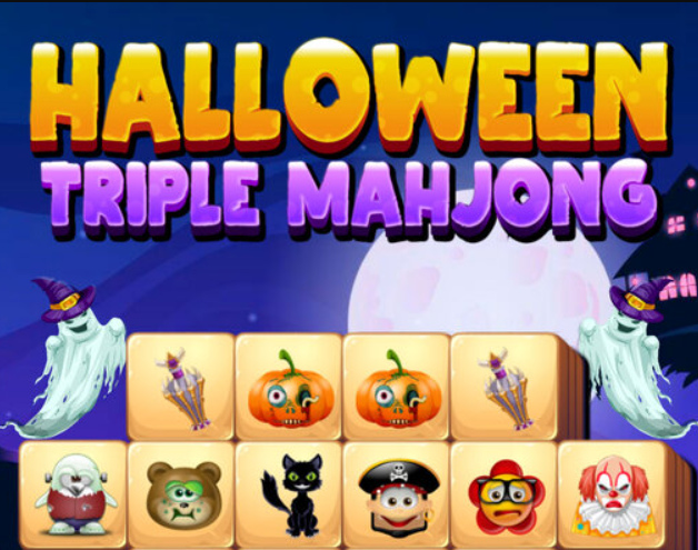 Logħba Halloween Triple Mahjong onlajn