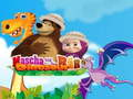 Logħba Masha u The Bear dinosawru  onlajn