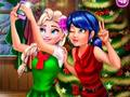 Logħba Ladybug U Elsa Xmas Selfie  onlajn